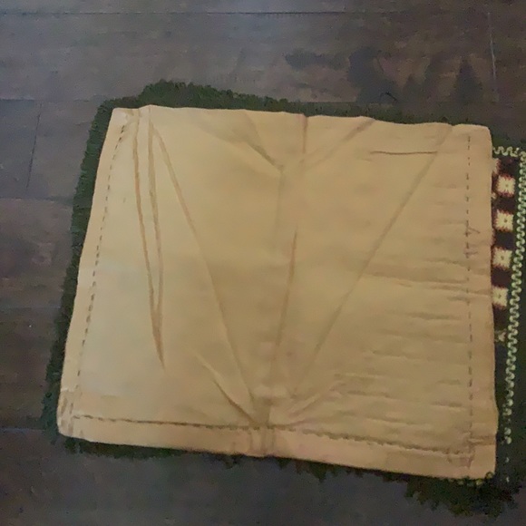 2 Handmade embroidery pillow cover in yellow, brown, orange and olive green